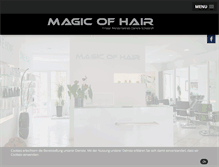 Tablet Screenshot of magic-of-hair.de